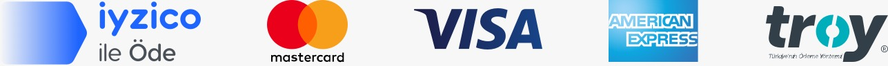 iyzico ile Öde - Mastercard - Visa - American Express - Troy